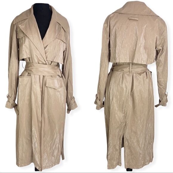 L'ACADEMIE for Revolve The Cammi Trench Khaki Removable Belt - Picture 4 of 12